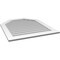 Ekena Millwork Octagonal Top Surface Mount PVC Gable Vent w/ 3-1/2"W x 1"P Standard Frame, 34"W x 40"H GVPOT34X4001SN - alternate 5
